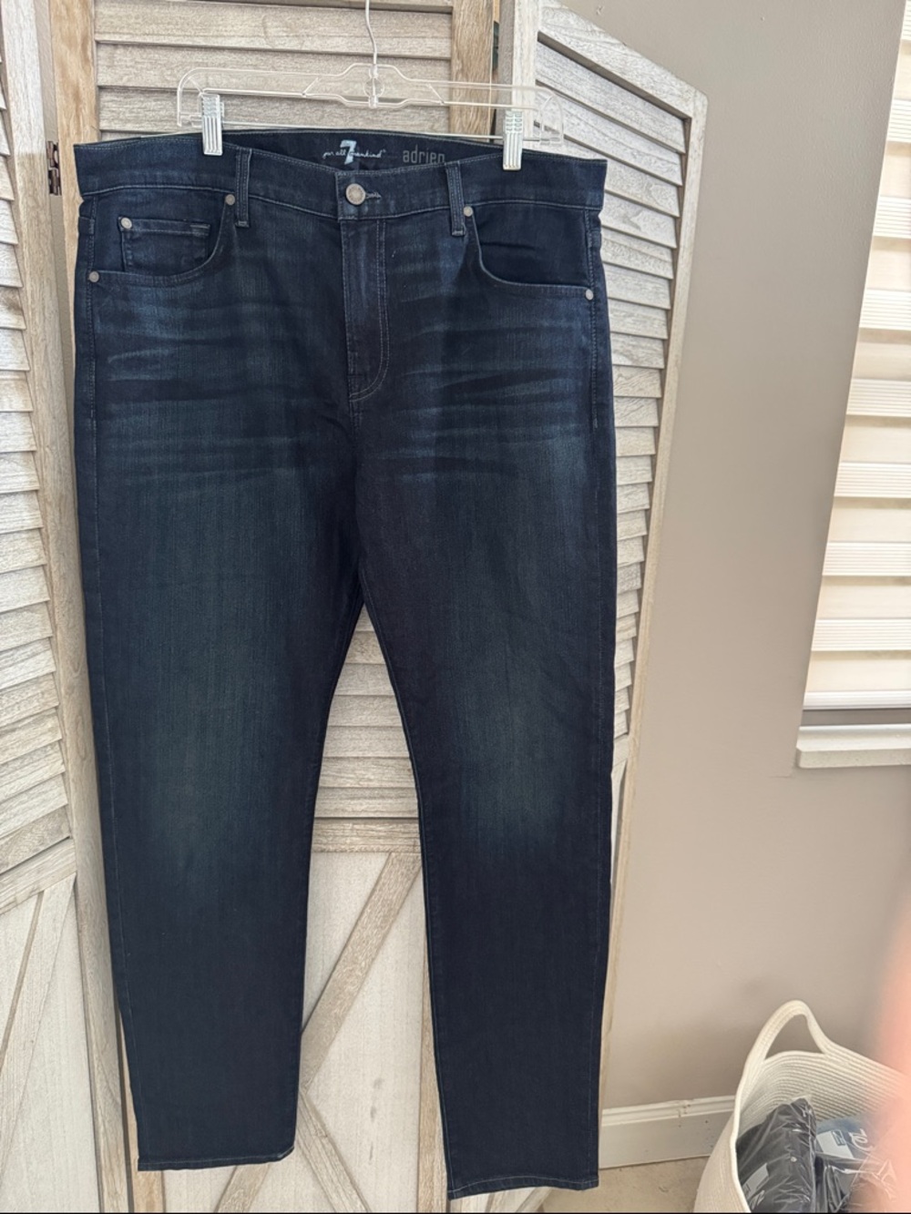 159. 7 for all mankind Mens Adrien slim tampered Jeans NWT